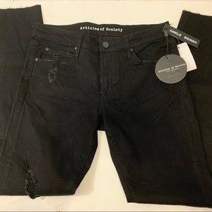 Articles of Society 28 Black Ripped Skinny Jean